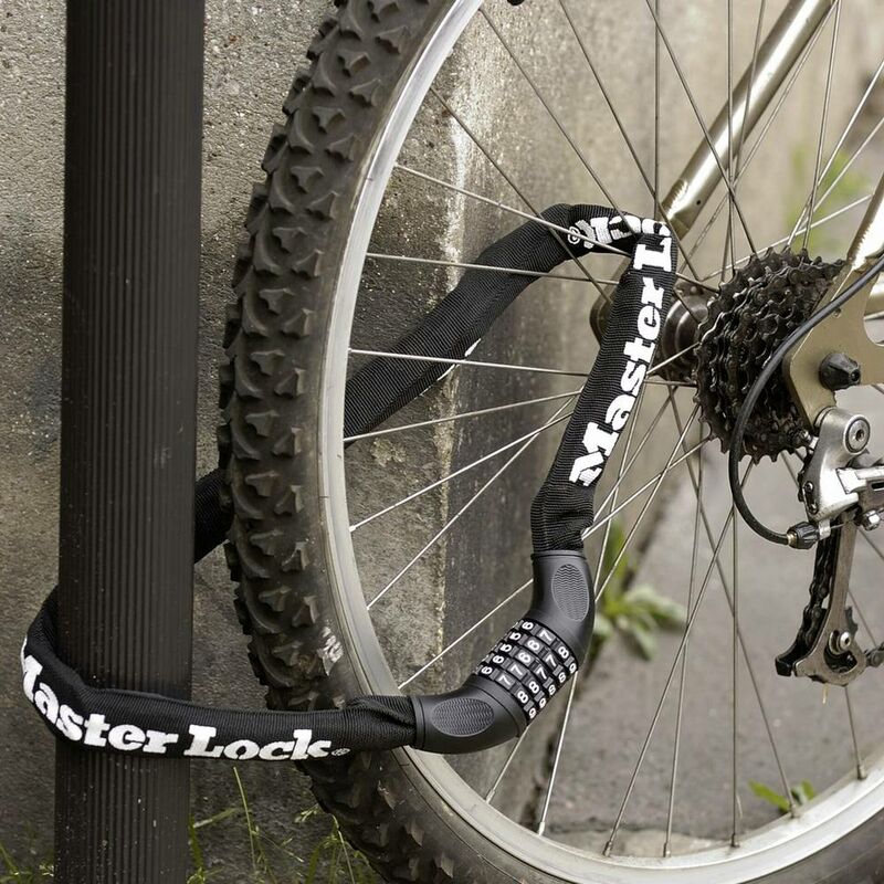 Cable antivol vélo à clé Master Lock Ø 8mm x 1,80m