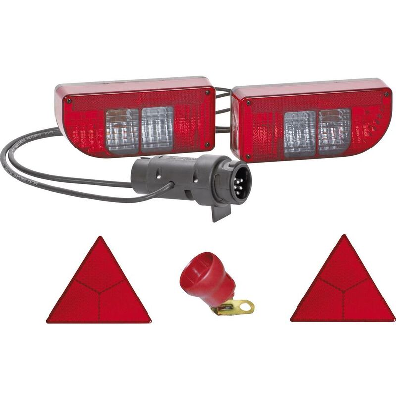Rampe Éclairage LED Remorque 7 broches 137cm Feux arrière & Stop