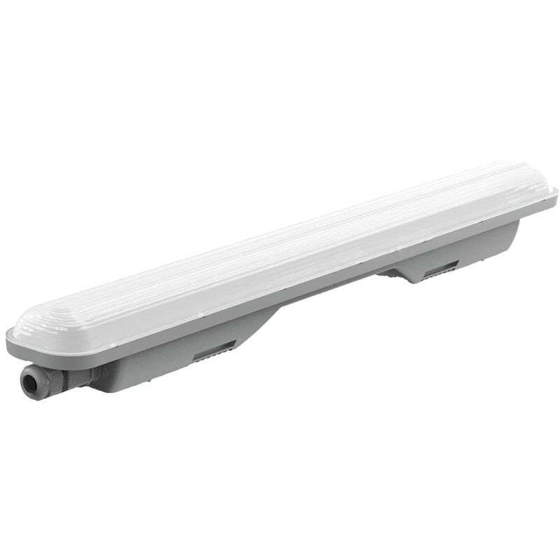 Müller-Licht Aquaprofi 60 Luminaire étanche pour pièces humides LED LED 18 W blanc neutre gris (mat), blanc