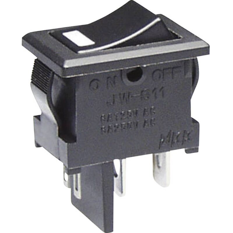Interrupteur à levier unipolaire 3 positions ON-OFF-ON Bornes Faston 6'3mm  10A/ 250VAC Electro DH 11.464.I/TP 8430552074822