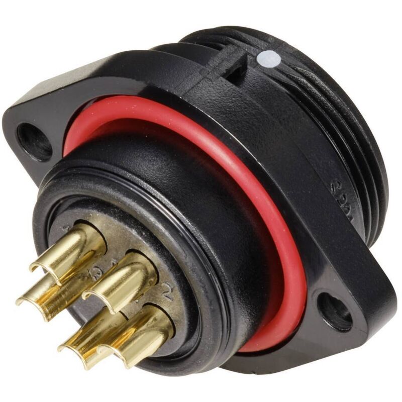 Connecteur étanche WEIPU SP21 IP68 - 3 Broches Mâle/femelle Fileté - Pour Câbles Industriels, Médical, Audio/vidéo, Contrôle