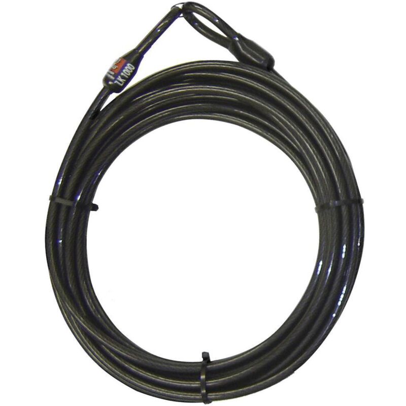 Câble Antivol Vélo 213 Cm X 12 Mm ValueMax - Sécurité Élevée Avec Revêtement PVC Double Boucle