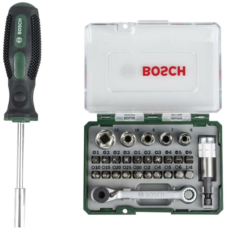Coffret clé à cliquet Bosch 27 pièces - Clés et douilles - Achat & prix