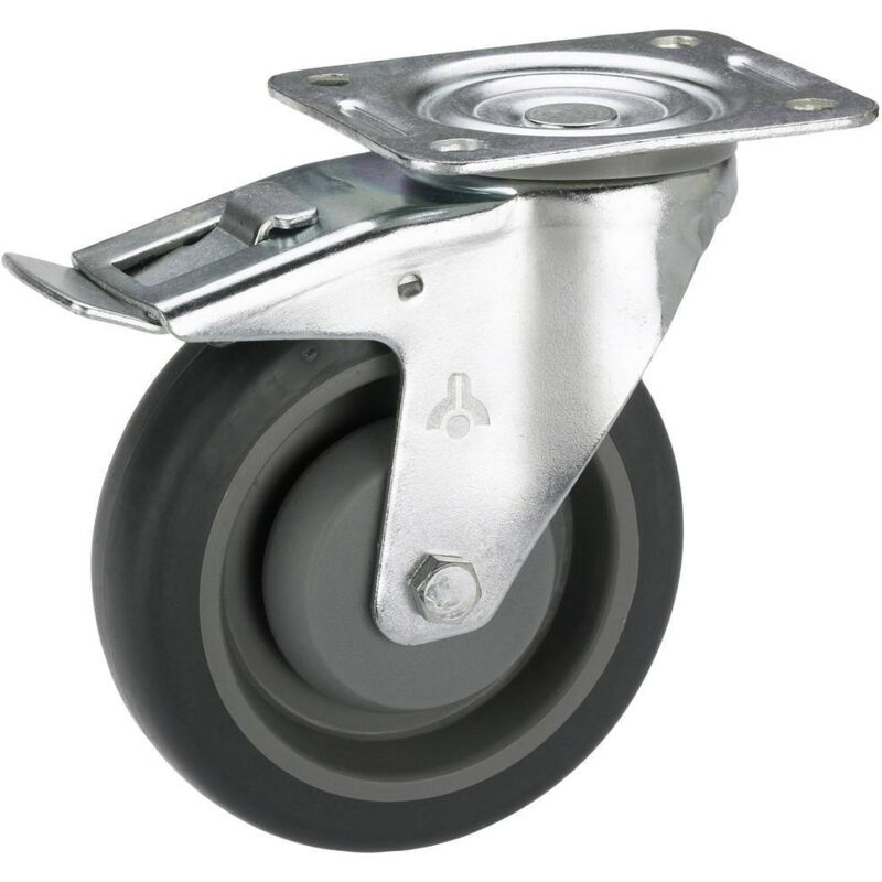 125 Mm Non Marquage Gris En Caoutchouc Rigide Roulettes – Top