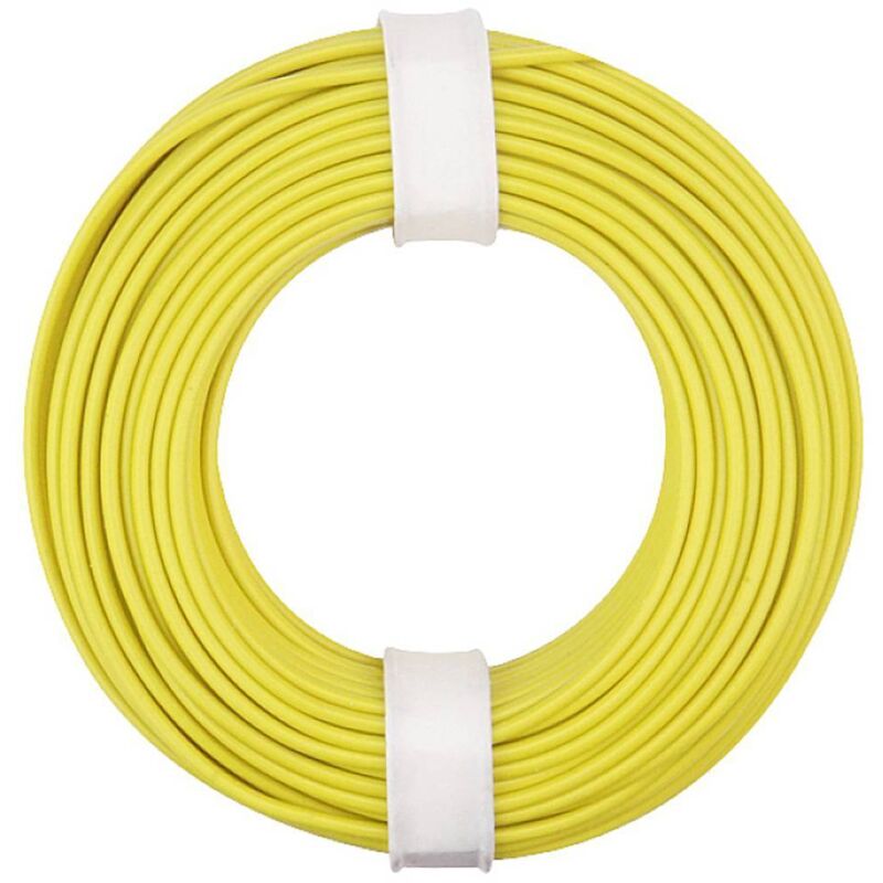 Filo Elettrico 24AWG (0,2mm²) Giallo | 10 Metri | Per Cablaggi Elettronici