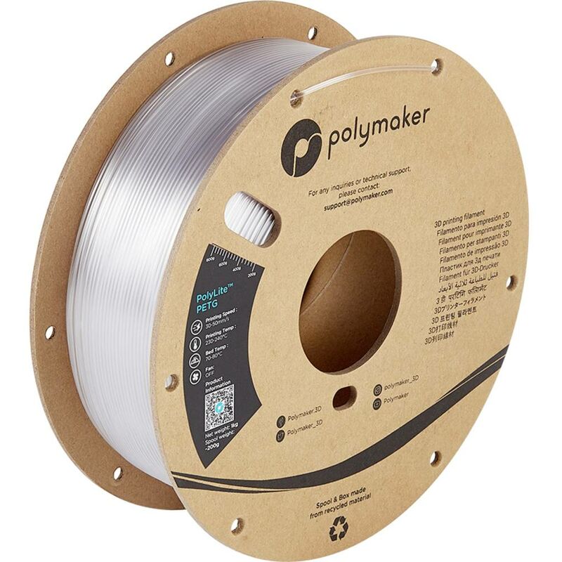Polymaker 70821 PolyTerra PLA Filament PLA 2.85 mm 1000 g noir