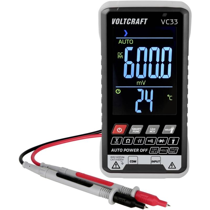 Multimètre VOLTCRAFT VC33 numérique Affichage (nombre de points): 5999