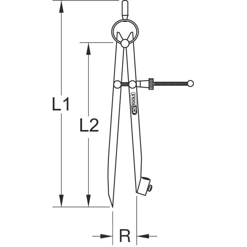 Rapporteur diviseur d'angle Magnusson 20 cm