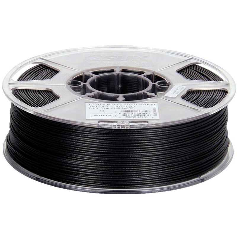 ESUN ePLA-Matte Black Filament PLA mat 1.75 mm 1 kg noir (mat) 1 kg -  Conrad Electronic France