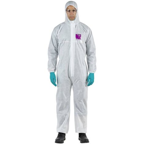 Ansell WH15S-00138-06 AlphaTec 1500 - modèle 138 protection chimique, blanc, 2XL Taille du vêtement: XXL blanc