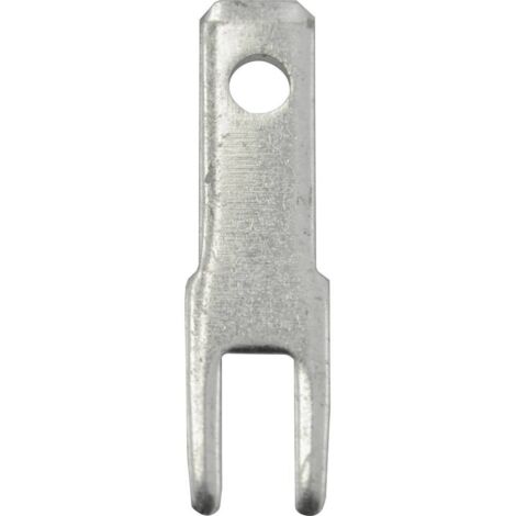 Languette 2.8 x 0.8 mm Vogt Verbindungstechnik 3785a08.68 180 ° non isolé métal 100 pc(s) A585101 (1/3)