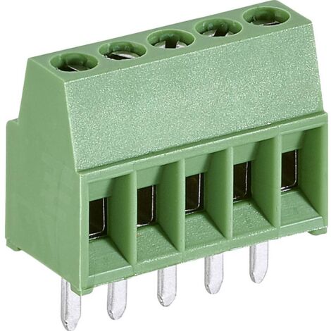 Bornier à vis TE Connectivity 282834-5 1.4 mm² Nombre de pôles 5 vert 1 pc(s) W277011 (1/2)