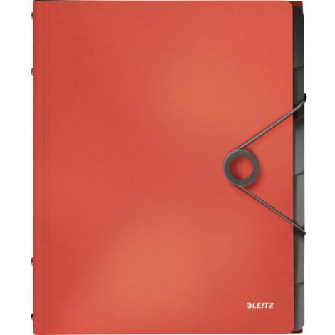 Leitz 4569-10-20 Trieur rouge clair DIN A4 polypropylène Nombre de compartiments: 6 (1/4)