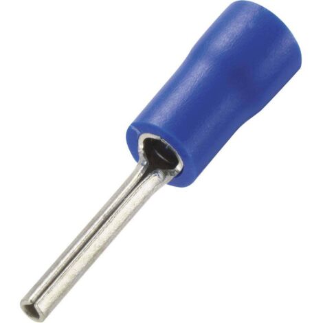 TRU COMPONENTS 739335 Cosse à embout 1.50 mm² 2.50 mm² partiellement isolé bleu 100 pc(s) (1/2)