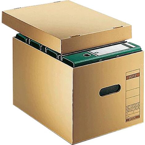 Leitz Boîte d'archivage 6081-00-00 34 cm x 27.5 cm x 45.5 cm carton ondulé marron incolore 1 pc(s)