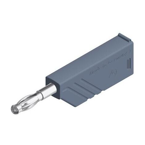 Fiche banane mâle Ø de la broche: 4 mm SKS Hirschmann LAS N WS grau 934100106 gris 1 pc(s) D25801