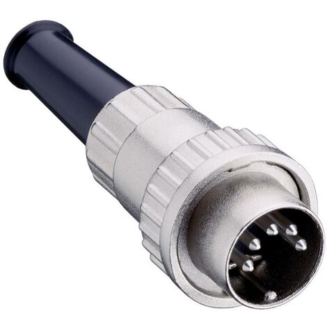 Connecteur rond DIN mâle, droit Lumberg 0132 07-1 Nombre de pôles: 7 argent 1 pc(s) D22918 (1/3)
