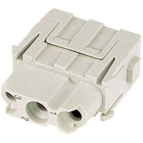 HARTING 09140033102 Insert femelle Han® C-Modul 3 + PE à sertir 1 pc(s) (1/2)