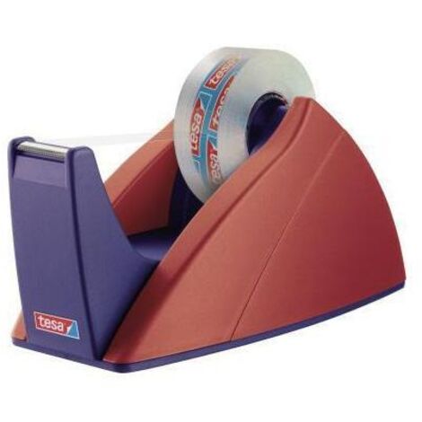 tesa Dérouleur de ruban adhésif 57421-00000-01 rouge, bleu Largeur du rouleau (max.): 19 mm Longueur du rouleau (max.) (1/4)