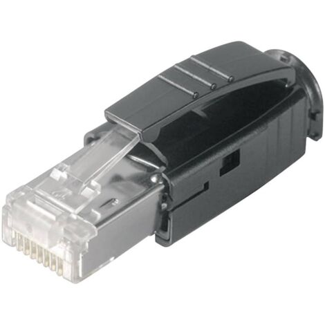Connecteur RJ45 STX Telegärtner 100007451 RJ45 mâle, droit Pôle: 8P8C transparent 1 pc(s)