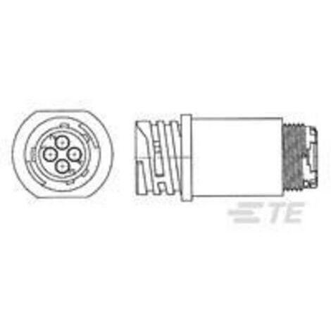 TE Connectivity 788159-2 Cosse cylindrique mâle mâle, droit Nombre total de pôles: 9 Série (connecteur rond): CPC 1 pc(s) D922031 (1/2)