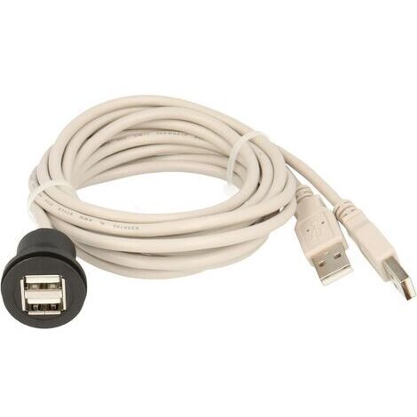 Cordon USB 2.0 RRJ2USBSW150 150 cm USB 2.0 Schlegel RRJ2USBSW150 noir 1.50 m D955721 (1/2)