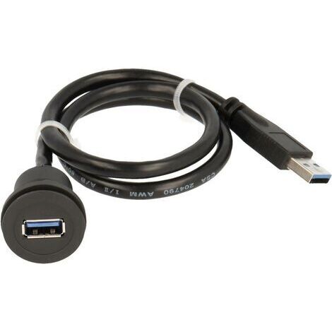 Cordon USB 3.0 RRJUSB3SW 60 cm USB 3.0 Schlegel RRJUSB3SW noir 0.60 m D955171 (1/2)