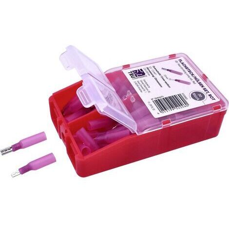 TRU COMPONENTS TC-6646684 Assortiment de cosses à sertir 0.50 mm² 1.50 mm² rouge 60 pc(s) X898491 (1/2)