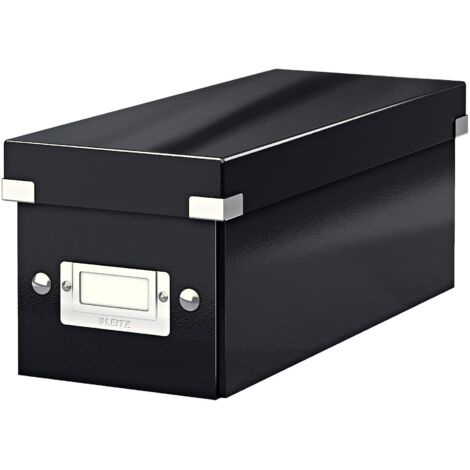Leitz Boîte à CD 30 CDs carton dur plastifié noir 1 pc(s) (l x H x P) 14.3 x 13.6 x 35.2 cm 6041-00-95