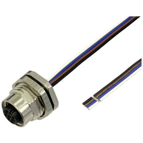 BKL Electronic 2703009 Prise encastrée pour capteur/actionneur M12 0.5 m Nombre de pôles: 3 1 pc(s) (1/2)
