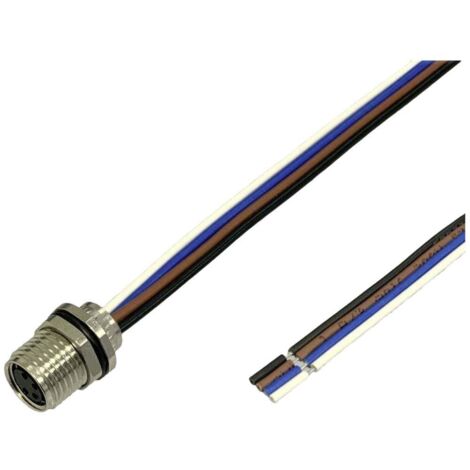 BKL Electronic 2701010 Prise encastrée pour capteur/actionneur M8 0.2 m Nombre de pôles: 4 1 pc(s) (1/2)