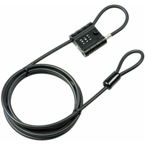 Burg Wächter Snap+Lock 725 300 Câble antivol noir fermeture à combinaison C304002