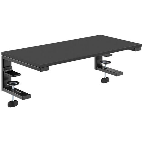 Réhausseur de moniteur SP10938480 – Plage d'altitude 236 mm – Noir – Pour bureaux ergonomiques et espaces de travail – Speaka Professional (1/9)