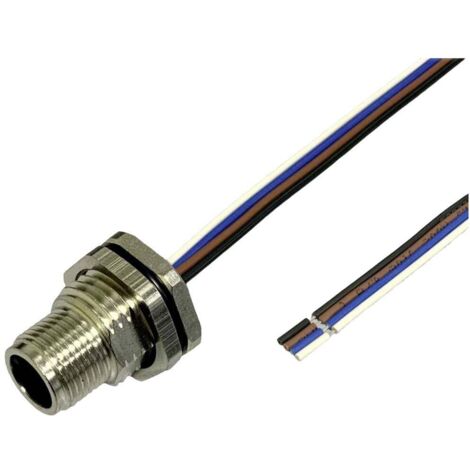BKL Electronic 2703004 Fiche encastrée pour capteur/actionneur M12 0.5 m Nombre de pôles: 4 1 pc(s) (1/2)