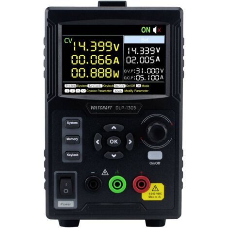 Velleman Alimentation Laboratoire Réglable 0-15 V / 0-3 A – Double Écran LCD – Protection Courant & Courts-Circuits