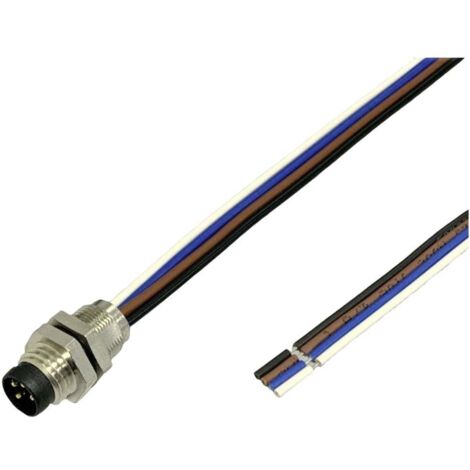 BKL Electronic 2701001 Fiche encastrée pour capteur/actionneur M8 0.2 m Nombre de pôles: 4 1 pc(s) (1/2)