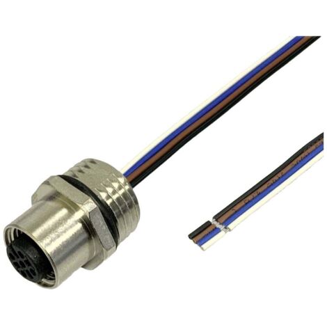 BKL Electronic 2703006 Prise encastrée pour capteur/actionneur M12 0.5 m Nombre de pôles: 3 1 pc(s) (1/2)