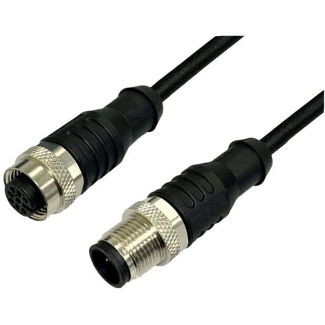 BKL Electronic 2702041 Rallonge pour capteur/actionneur M12 fiche droite vers raccord droit 5 m Nombre de pôles: 4.5 1 (1/2)