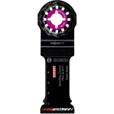 Lame d'outil multifonction 32 mm – Pour coupes plongeantes dans acier inoxydable et matériaux composites – Technologie Bosch Carbide
