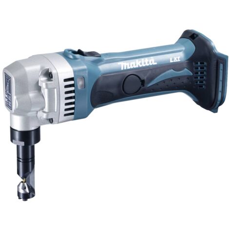 Makita – Grignoteuse électroportative 18V pour découpe de tôles – Tête de coupe réglable 360° – Capacité de coupe acier 1,6 mm – DJN161Z