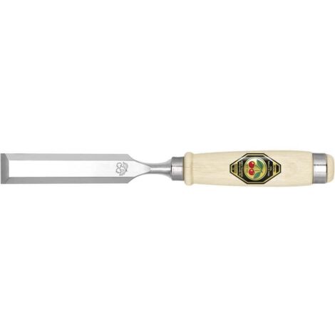 Ciseaux à bois largeur de lame 32 mm av 2 viroles acier manche en hêtre blanc forme Ulm