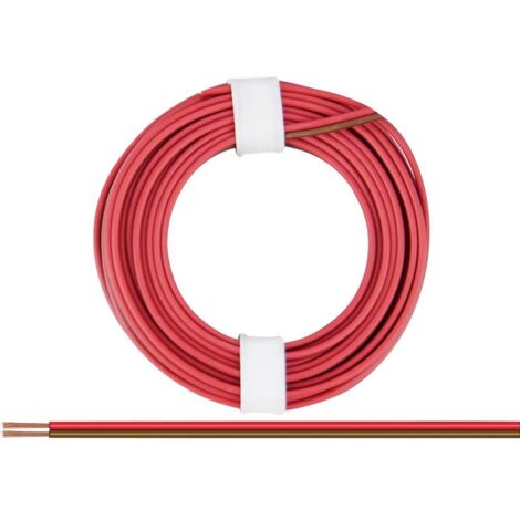 Donau Elektronik 218-08 Fil de câblage 2 x 0.14 mm² rouge-marron 5 m W181552 (1/2)