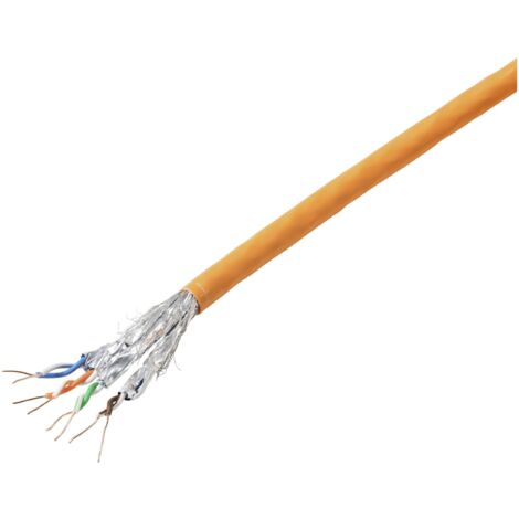 TRU COMPONENTS Câble réseau CAT 6a S/FTP 4 x 2 x 0.24 mm² orange 305 m D355992 (1/3)