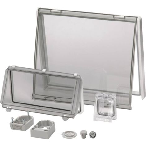 N/A couvercle transparent, avec charnière Fibox 3730775 Polycarbonate transparent(e) (L x l) 248 mm x 128 mm (1/2)