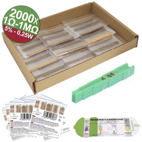 Quadrios 23P127 23P127 Résistance à couche carbone sortie axiale 0.25 W 5 % 2000 pc(s) C473032 (1/3)