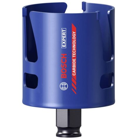 Bosch – Scie trépan carbure 60 mm – Pour perçage dans briques, bois et cloisons – Technologie Carbide pour durabilité accrue – Adaptateur Power Change Plus