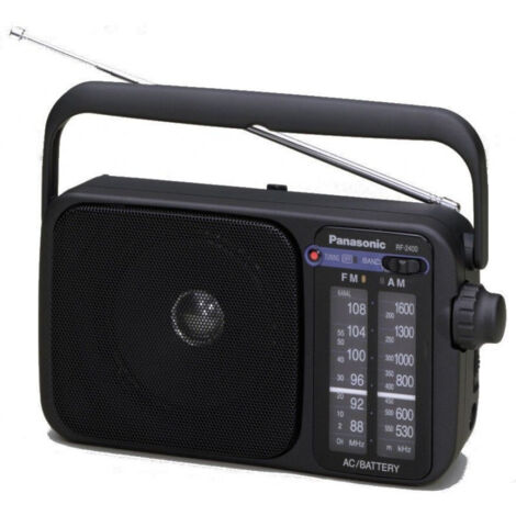 Panasonic – Radio portable FM avec tuner numérique – Réception AM/FM stable – Poignée de transport – Dimensions 234x122x82mm – 690g