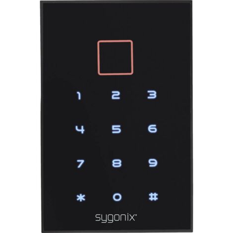 Sygonix SY-3435062 Serrure à code montage en saillie 12 V/DC IP66 avec clavier éclairé, avec écran tactile