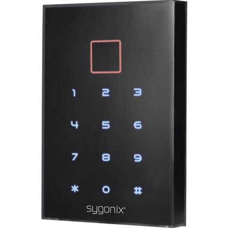 Sygonix SY-3435062 Serrure à code montage en saillie 12 V/DC IP66 avec clavier éclairé, avec écran tactile