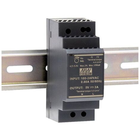 MEAN WELL HDR-30-15 Alimentation rail DIN 15 V/DC 2 A 30 W Nbr. de sorties:1 x Contenu 1 pc(s)
